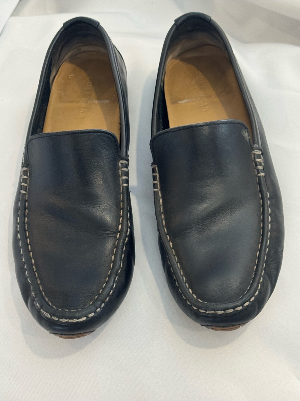 Men's Cole Haan Black Leather Venetian driving loafers